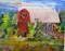 Art: Red Barn by Artist Delilah Smith