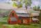 Art: American Barn-sold by Artist Delilah Smith