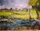 Art: Watercolor Landscape by Artist Delilah Smith