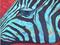 Art: Blue Zebra Portrait ( available in my ebay store) by Artist Ulrike 'Ricky' Martin