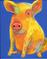 Art: Pop Piggledy Pig - sold by Artist Ulrike 'Ricky' Martin