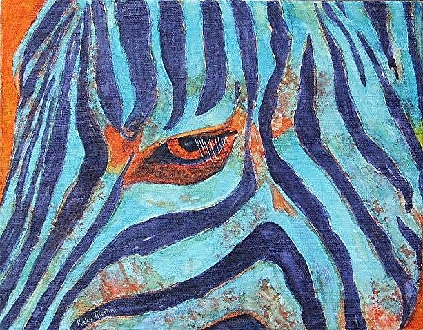 Art: Evil Zebra - sold by Artist Ulrike 'Ricky' Martin