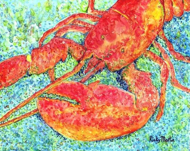 Art: Red Lobster by Artist Ulrike 'Ricky' Martin