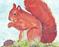 Art: Red Squirrel by Artist Ulrike 'Ricky' Martin