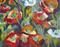 Art: Abstract Poppies by Artist Delilah Smith