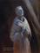 Art: St Francis statue painting Mission San Juan Bautista by Artist Karen Winters