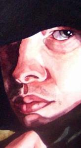 Detail Image for art Self Portrait In Black Hood