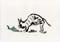 Art: Cat Mouse Sketch by Artist Gabriele Maurus