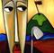 Art: Faces 200p by Artist Thomas C. Fedro