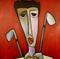 Art: Faces 201p by Artist Thomas C. Fedro