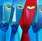 Art: Faces 49 P by Artist Thomas C. Fedro