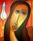 Art: Faces 127 P by Artist Thomas C. Fedro