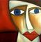 Art: Faces 37p by Artist Thomas C. Fedro