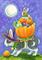 Art: HALLOWEEN HARES by Artist Susan Brack