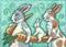 Art: BUNNIES LOVE JUMBO CARROTS by Artist Susan Brack