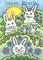 Art: RABBITS BUNNIES AND HARES OH MY by Artist Susan Brack