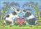 Art: BUNNY KISSES by Artist Susan Brack
