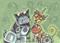Art: BULLDOG AND KITTY a.k.a. ROBO PETS by Artist Susan Brack