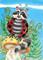 Art: Little Lady Bug Raccoon SOLD by Artist Kim Loberg