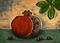 Art: Pomegranate Fruit and Leaves -SOLD- by Artist Ann Murray