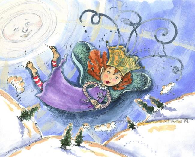 Art: Snow Fairy Princess  by Artist Ann Murray
