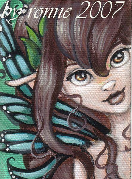 Art: Wood Sprite by Artist Ronne P Barton