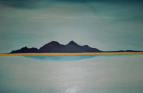 Art: Atacama Salt Lake by Artist Rossi Kelton