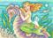 Art: GALLOPING SEAHORSE And MERMAID Catfish by Artist Susan Brack