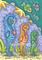 Art: THREE BY THREE UNDER THE SEA by Artist Susan Brack