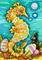 Art: SEAHORSE AND JELLY BEANS by Artist Susan Brack
