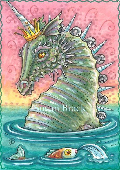 Art: SEAHORSE KING by Artist Susan Brack