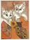 Art: HOT CATS OLD FASHIONED FANS by Artist Theodora Demetriades 