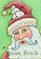 Art: SNOWMAN SANTA by Artist Susan Brack