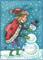 Art: LADYBUG'S SNOWMAN by Artist Susan Brack