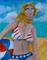 Art: Fourth of July Diva-SOLD by Artist Delilah Smith