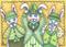 Art: LEPRECHAUN RABBITS SEE NO EVIL by Artist Susan Brack