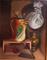Art: Still life with mysterious bundle by Artist Lauren Cole Abrams