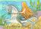 Art: MERMAID AND SEA STALLION by Artist Susan Brack