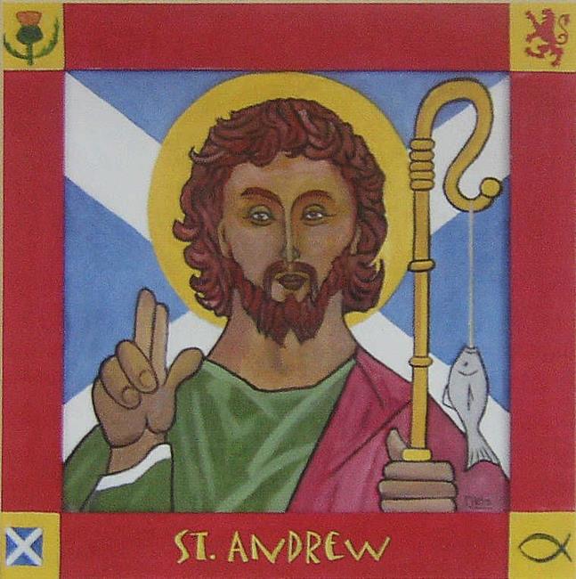 Art: Saint Andrew by Artist Paul Helm