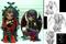 Art: Royal Vampire Maidens - Sculptures in progress by Artist Jasmine Ann Becket-Griffith