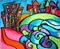 Art: Summer Seas and Beach Cottages by Artist Chris Jeanguenat