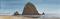 Art: Haystack Rock At Cannon Beach by Artist Carol Thompson