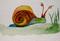 Art: Explorer Snail by Artist Delilah Smith