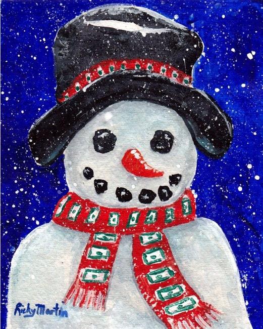 Art: Snowman - available in my etsy store by Artist Ulrike 'Ricky' Martin