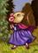 Art: She Went Wandering ACEO by Artist Carmen Medlin