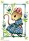 Art: Spring Mouse ACEO by Artist Carmen Medlin