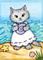 Art: On the Seashore I ACEO by Artist Carmen Medlin