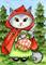 Art: Little Red Riding Kitty ACEO by Artist Carmen Medlin