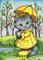 Art: Splish Splash ACEO by Artist Carmen Medlin
