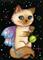 Art: World on a String ACEO by Artist Carmen Medlin